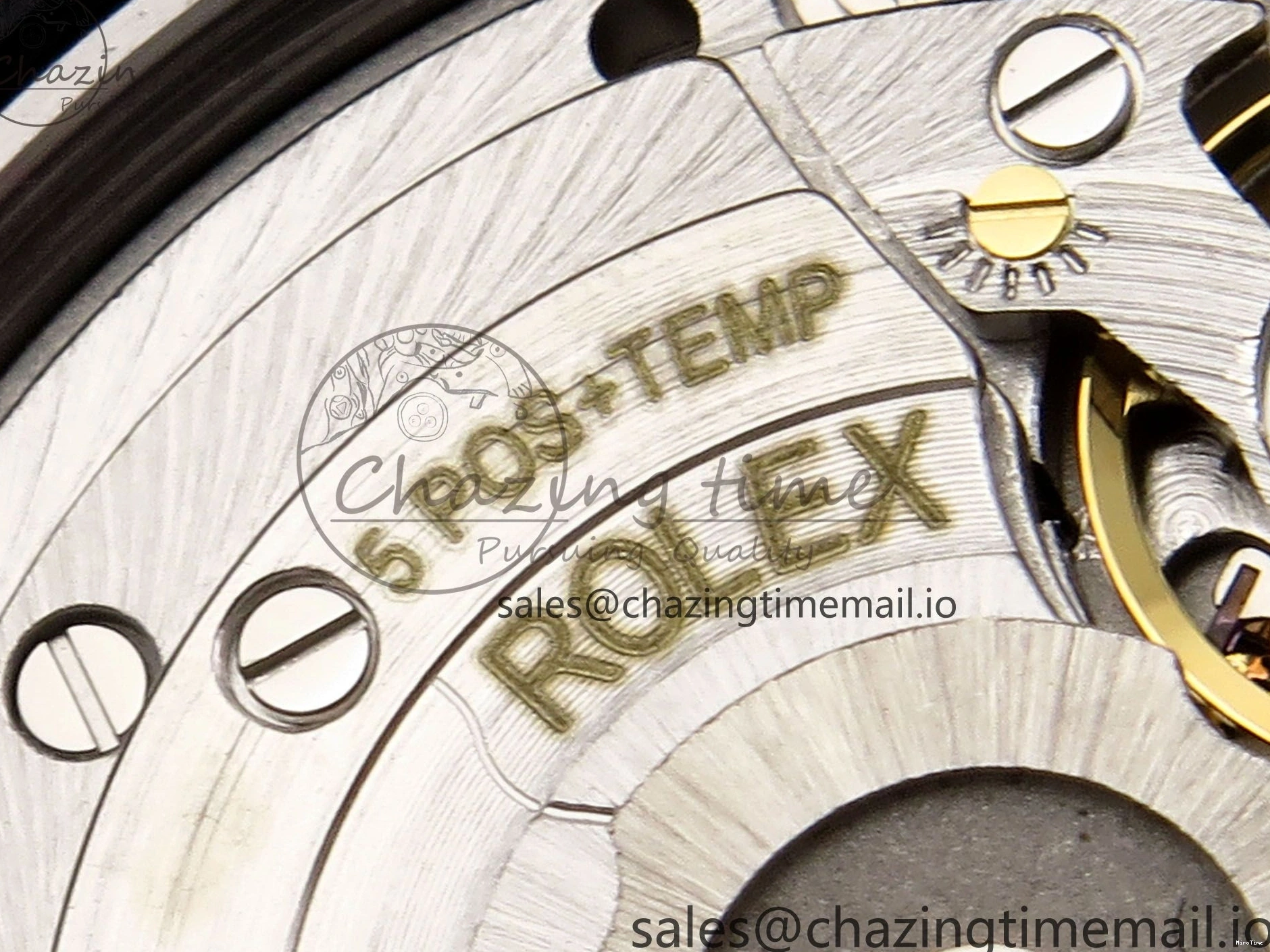 MiroTime 0131 GoodFit DateJust 41 126334 EWEF Best Edition Gray Dial Green Roman on Oyster Bracelet A 1054